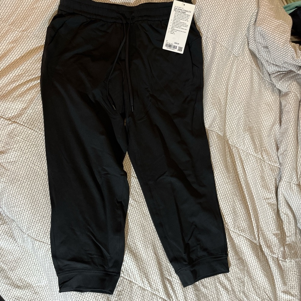 lululemon athletica Black Soft Jersey Classic-Fit Joggers